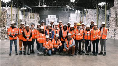 Equipe du centre de tri de Plaisance