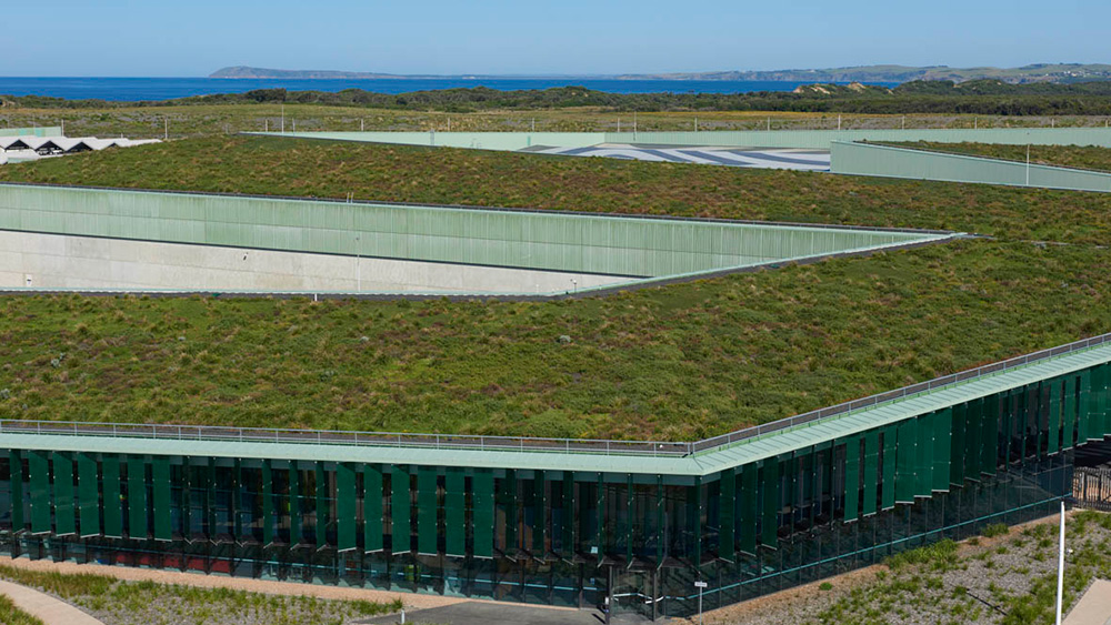 Image showing green roof and landscaping around desalination facility