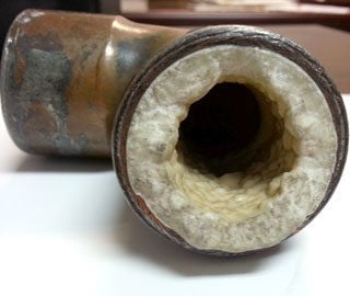 Image Generic - Scale build up in a pipe caused by hard water, Image Generic - Scale build up in a pipe caused by hard water