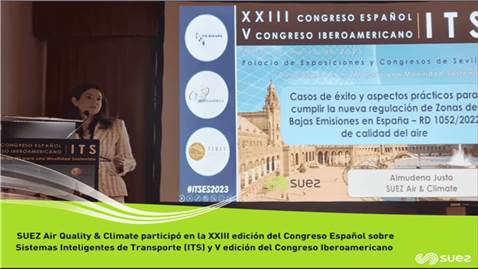 SUEZ Air Quality & Climate participó aportando su amplia experiencia en la XXIII edición del congreso iberoamericano ITS