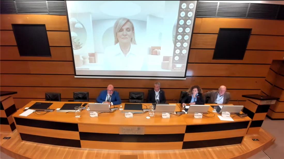 Maxence Cherpin, Director Air & Climate SUEZ inagurando la Jornada junto a Carlos Novillo,  Consejero de Medio Ambiente, Agricultura e Interior, Maxence Cherpin, Director Air & Climate SUEZ inagurando la Jornada junto a Carlos Novillo,  Consejero de Medio Ambiente, Agricultura e Interior