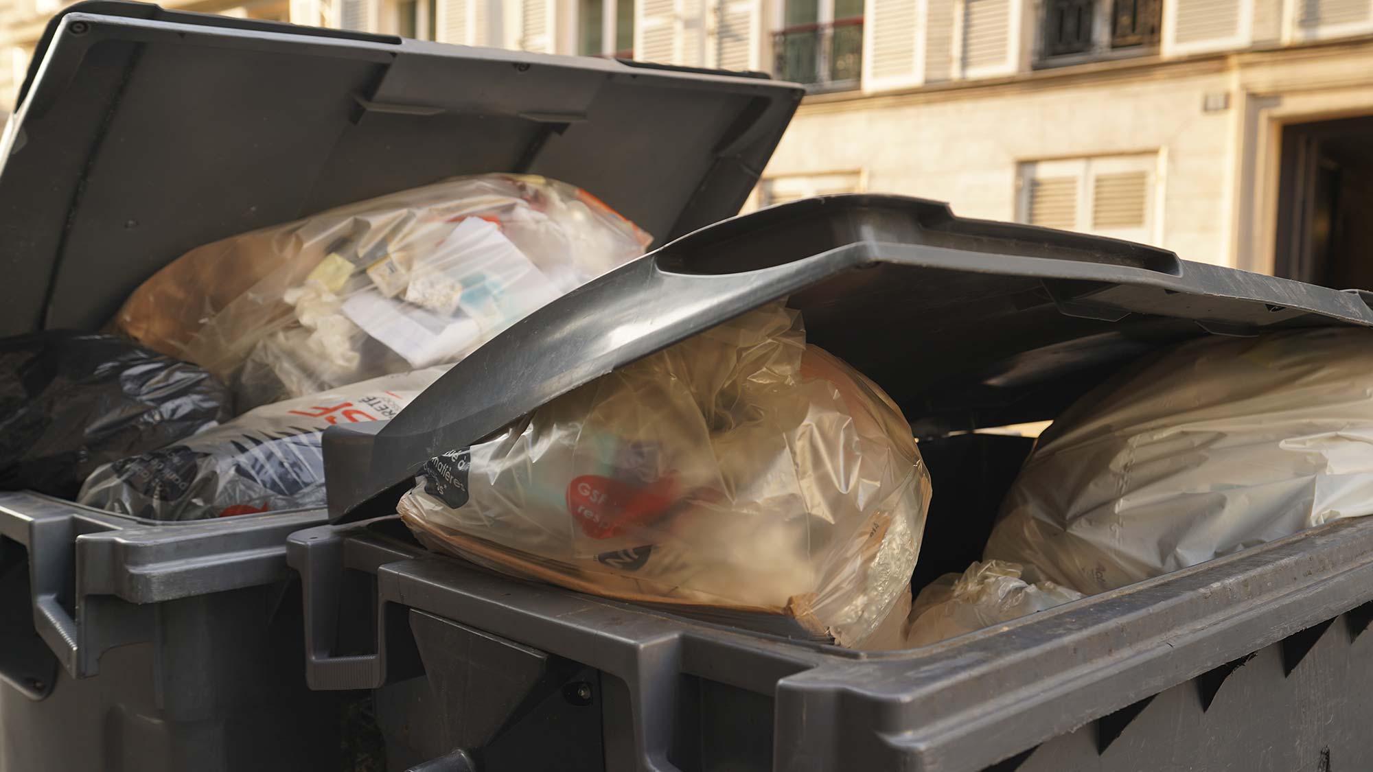 Waste containers, France