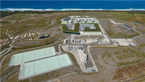Victoria desalination plant in Melbourne, Australia