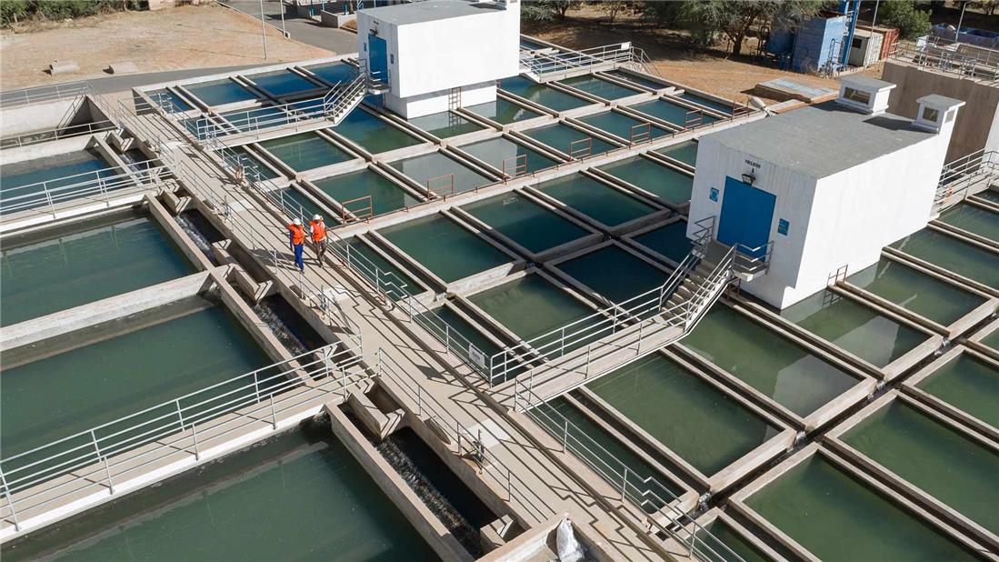 Usine de traitement d’eau potable au Sénégal