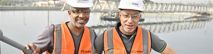 Collaborateurs-site-traitement-eaux-usees-Le-Caire