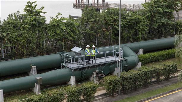 Réservoir de stockage d'eau à Macao