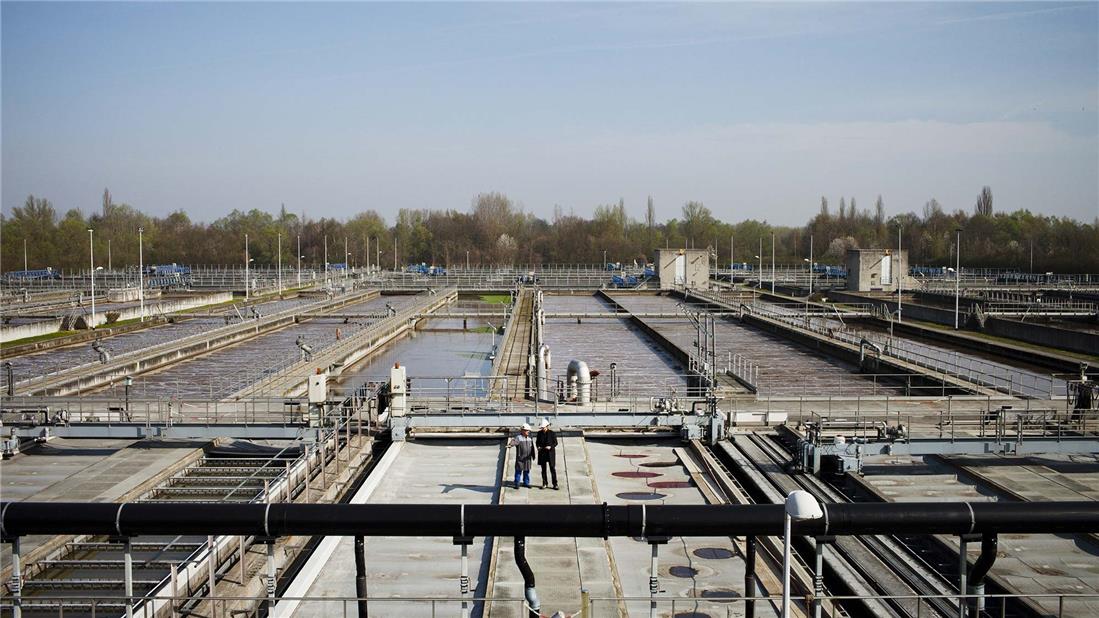 Station-epuration-Grand-Est Wastewater treatment plant of Strasbourg, France