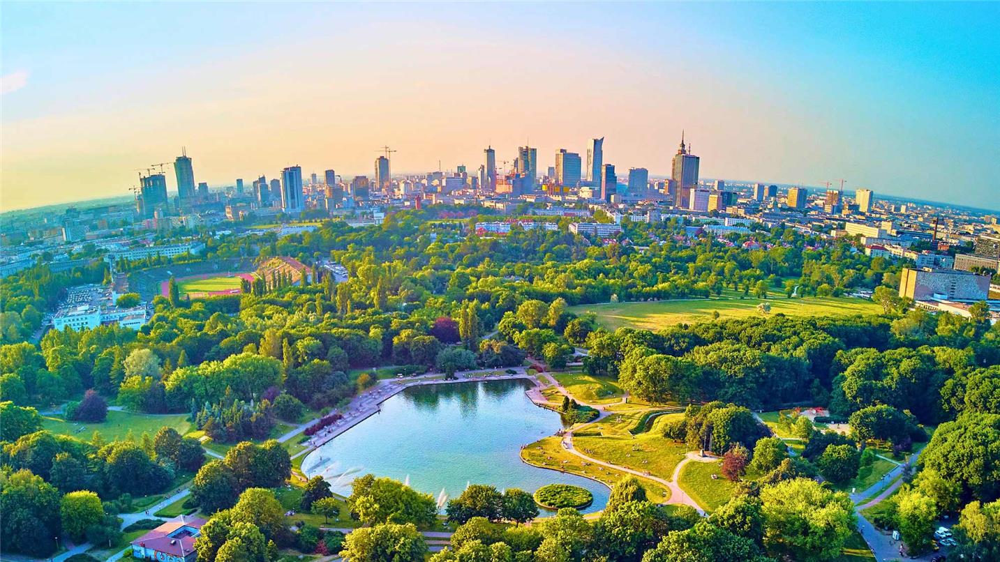 Pola Mokotowskie in Warsaw, Poland