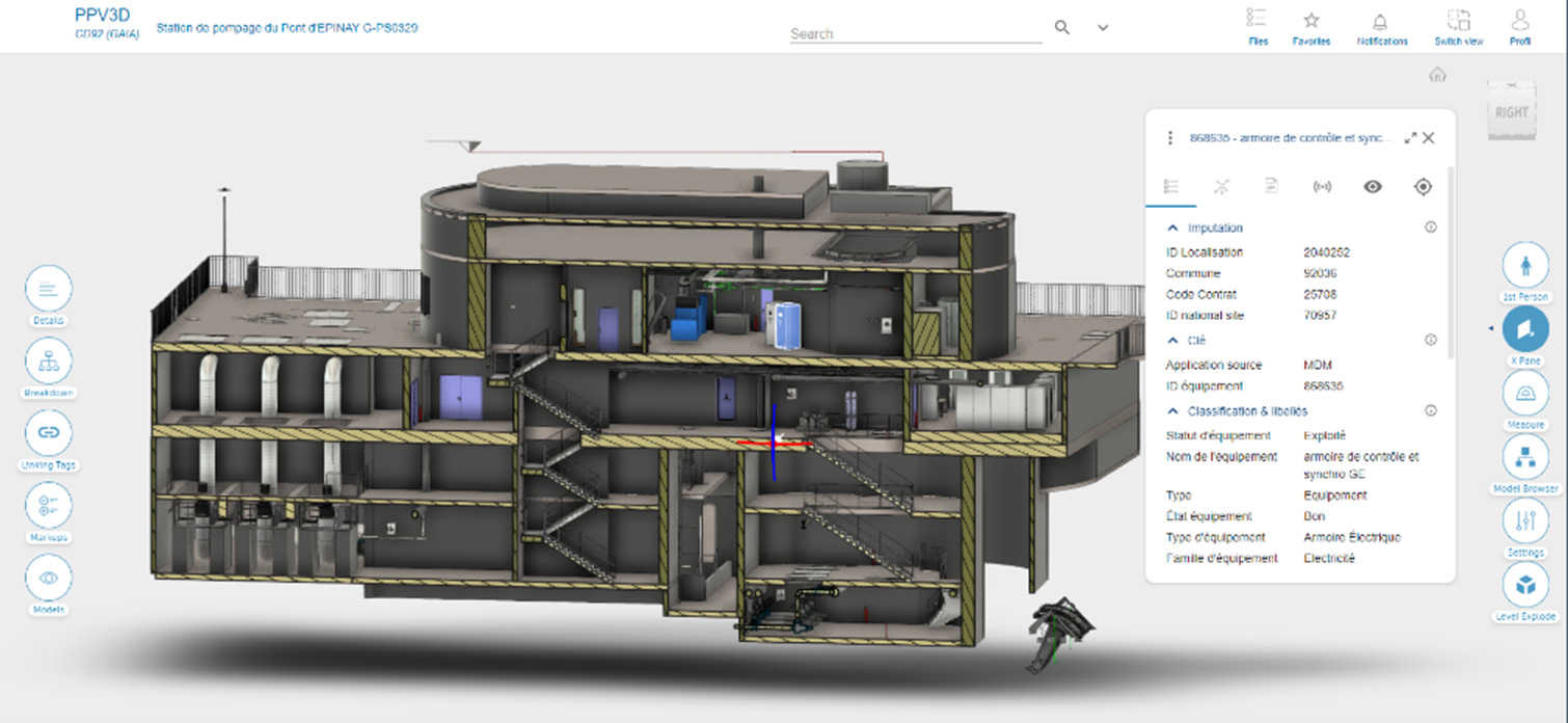 Maquette-numerique-usine Digital model of a factory