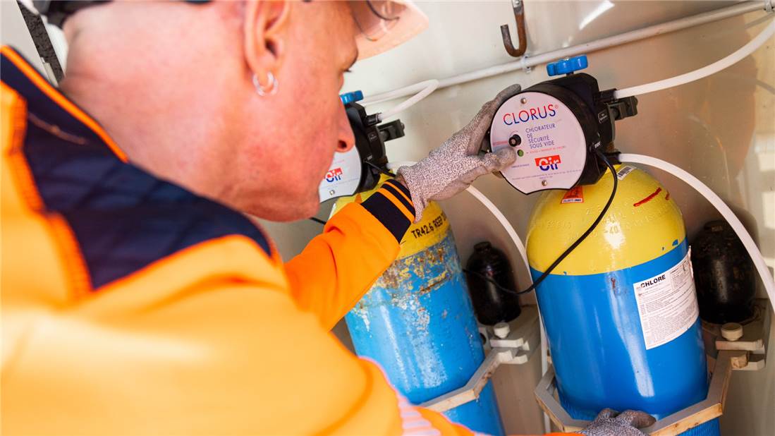 Chlorination of drinking water