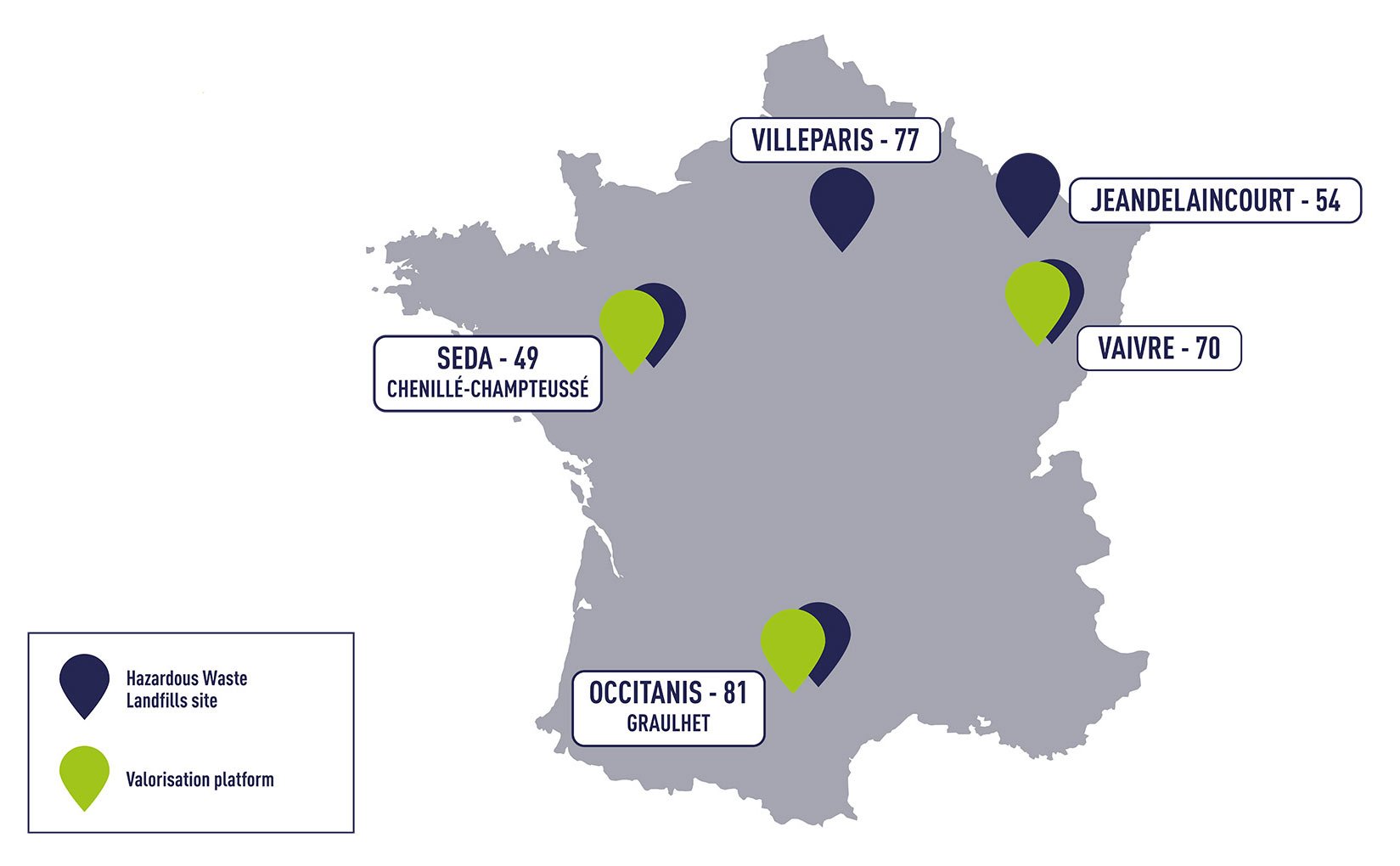 Hazardouos-waste-storage-facilities-SUEZ-IWS-France Our hazardous waste storage facilities in France
