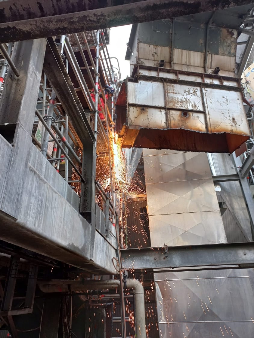 Démantèlement industriel en site occupé d’Unité de Valorisation Énergétique SUEZ en 2021