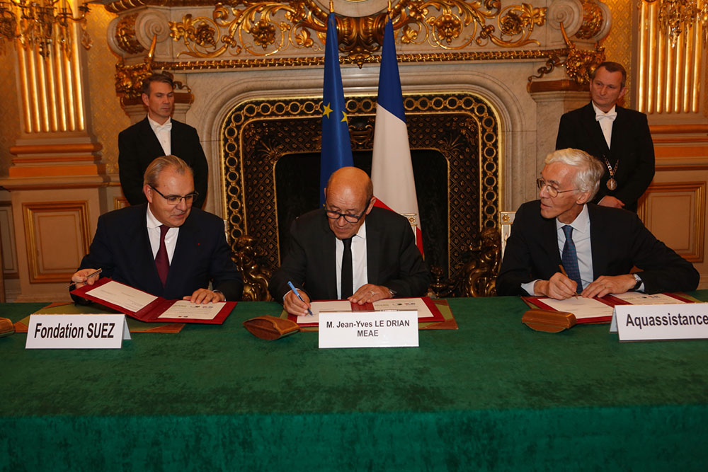 partnership between the Fondation SUEZ and the Ministry of Foreign Affairs