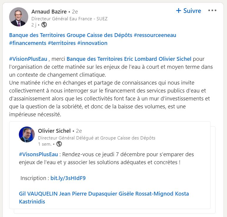 post linkedin Arnaud Bazire